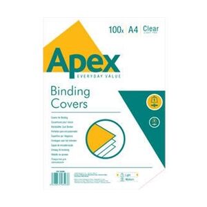 Fellowes Apex Clear Lightweight PVC A4 Covers (100 Pack) Fellowes Apex Clear Lightweight PVC A4 Covers (100 Pack)