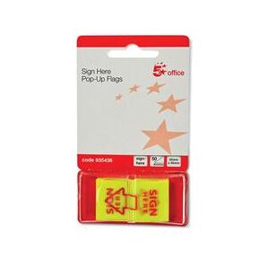 5 Star Office Sign Here Index Flags Tab With Red Arrow 46x25mm 10 5 Star Office Sign Here Index Flags Tab With Red Arrow 46x25mm 10