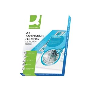 Q-Connect 2x175 Micron Heavy Duty Laminating Pouches Pack 100 KF11342 Q-Connect 2x175 Micron Heavy Duty Laminating Pouches Pack 100 KF11342