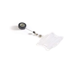Durable Badge Reel ID Holder Clear Durable Badge Reel ID Holder Clear