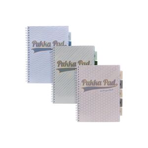 Pukka Haze Project Book A4 Wirebound With Dividers Assorted (Pack 3) Pukka Haze Project Book A4 Wirebound With Dividers Assorted (Pack 3)