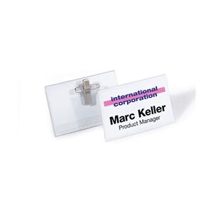 Durable Combi Clip Name Badge 40x75mm Durable Combi Clip Name Badge 40x75mm