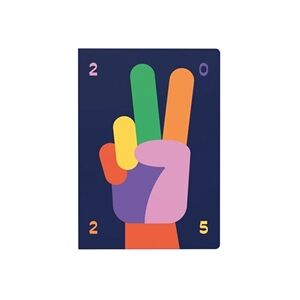 Collins Week To View Diary Peace Sign Design A5 E-PLU153.PZ-25 Collins Week To View Diary Peace Sign Design A5 E-PLU153.PZ-25