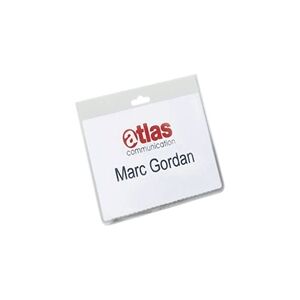 Durable Security Badge 60x90mm Clear (20 Pack) Durable Security Badge 60x90mm Clear (20 Pack)