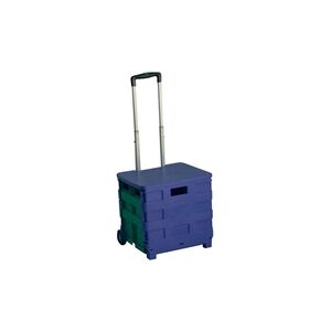 VFM Folding Container Trolley/Lid Blue/Green - 379531 VFM Folding Container Trolley/Lid Blue/Green - 379531