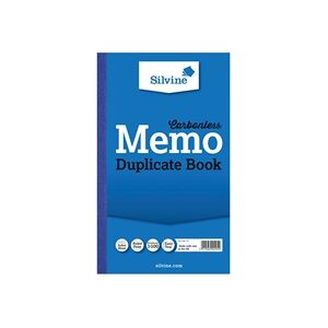 Silvine Carbonless Duplicate Memo Book 210x127mm (6 Pack) 701-T Silvine Carbonless Duplicate Memo Book 210x127mm (6 Pack) 701-T