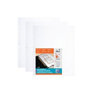 Oxford Punched Pocket Polypropylene Landscape A3 Clear 4x25 (100 Pack) Oxford Punched Pocket Polypropylene Landscape A3 Clear 4x25 (100 Pack)