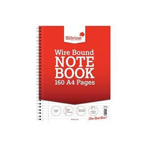 Silvine Sidebound Wire Lined Refill Pad 160 Pages A4 (6 Pack) S80Y Silvine Sidebound Wire Lined Refill Pad 160 Pages A4 (6 Pack) S80Y