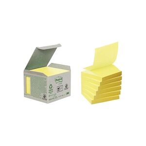 Post-it Recycled Z-Notes 76 x 76mm Canary Yellow (6 Pack) Post-it Recycled Z-Notes 76 x 76mm Canary Yellow (6 Pack)