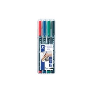 Staedtler Lumocolour Universal Pen Permanent Fine Assorted (4 Pack) Staedtler Lumocolour Universal Pen Permanent Fine Assorted (4 Pack)