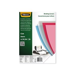 Fellowes Binding Covers A4 180 Micron Clear PET (Pack of 100) 5384601 Fellowes Binding Covers A4 180 Micron Clear PET (Pack of 100) 5384601
