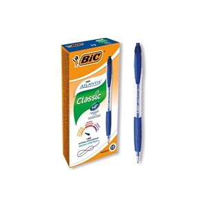 Bic Atlantis Retractable Ballpoint Pen Medium Blue (12 Pack) - 933975 Bic Atlantis Retractable Ballpoint Pen Medium Blue (12 Pack) - 933975