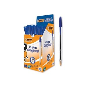 Bic Cristal Ballpoint Pen Medium Blue (50 Pack) 837360 Bic Cristal Ballpoint Pen Medium Blue (50 Pack) 837360