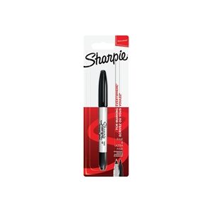 Sharpie Permanent Markers Twin Tip Blister Black (12 Pack) S0811100 Sharpie Permanent Markers Twin Tip Blister Black (12 Pack) S0811100