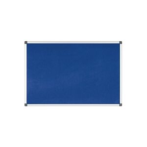 Bi-Office Aluminium Trim Felt Notice Board 900x600mm Blue Bi-Office Aluminium Trim Felt Notice Board 900x600mm Blue