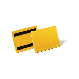 Durable Magnetic Ticket Label Holder Pockets 50 Pk A6 Yellow Durable Magnetic Ticket Label Holder Pockets 50 Pk A6 Yellow