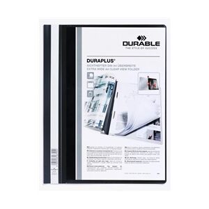Durable DURAPLUS Project Folder Report File - 25 Pack - A4+ Black Durable DURAPLUS Project Folder Report File - 25 Pack - A4+ Black
