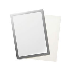 Durable DURAFRAME GRIP Fabric Magnetic Signage Frame - A4 - Silver Durable DURAFRAME GRIP Fabric Magnetic Signage Frame - A4 - Silver
