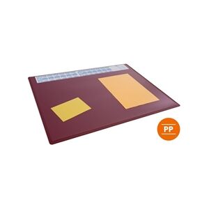 Durable Calendar PC Desk Pad with Clear Overlay - 5 Pack - Red Durable Calendar PC Desk Pad with Clear Overlay - 5 Pack - Red