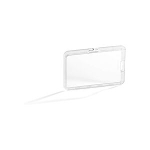 Durable Permanent ID Card Holders for Lanyards - 10 Pack - Clear Durable Permanent ID Card Holders for Lanyards - 10 Pack - Clear