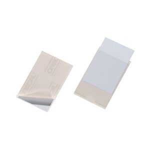 Durable POCKETFIX Self-Adhesive Clear Label Pockets 10 Pack 90 x 57mm Durable POCKETFIX Self-Adhesive Clear Label Pockets 10 Pack 90 x 57mm