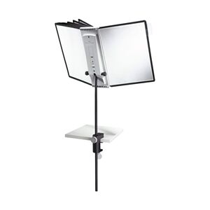 Durable SHERPA DESK CLAMP Display Stand Mount - 10 Panels - A4 Black Durable SHERPA DESK CLAMP Display Stand Mount - 10 Panels - A4 Black