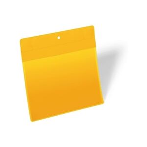 Durable Neodym Magnetic Label Holder Pockets - 10 Pack - A5 Yellow Durable Neodym Magnetic Label Holder Pockets - 10 Pack - A5 Yellow