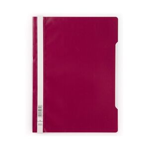 Durable Clear View Project Folder Report File 50 Pack A4 Crimson Red Durable Clear View Project Folder Report File 50 Pack A4 Crimson Red