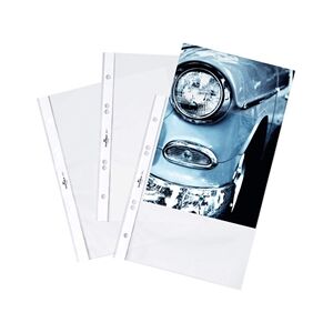 Durable BUSINESS Punched Pockets Sleeve Wallets - 100 Pack - A5 Clear Durable BUSINESS Punched Pockets Sleeve Wallets - 100 Pack - A5 Clear