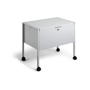 Durable ECO Locking Lid Suspension File Trolley for 80 A4 Folders Grey Durable ECO Locking Lid Suspension File Trolley for 80 A4 Folders Grey