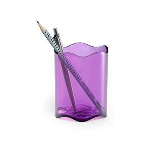 Durable TREND Pen Pot Desk Tidy Organiser - 6 Pack - Clear Purple Durable TREND Pen Pot Desk Tidy Organiser - 6 Pack - Clear Purple