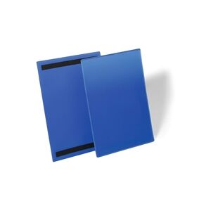 Durable Magnetic Ticket Holder Document Pockets - 50 Pack - A4 Blue Durable Magnetic Ticket Holder Document Pockets - 50 Pack - A4 Blue