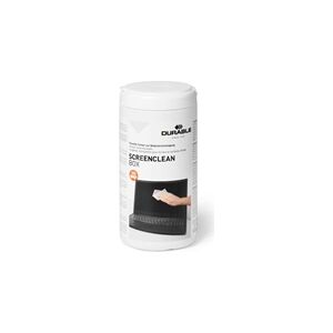 Durable SCREENCLEAN Biodegradable Screen Cleaning Wipes - Tub of 100 Durable SCREENCLEAN Biodegradable Screen Cleaning Wipes - Tub of 100