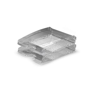 Durable TREND Stackable Letter Tray Organiser - 6 Pack - A4+ Clear Durable TREND Stackable Letter Tray Organiser - 6 Pack - A4+ Clear