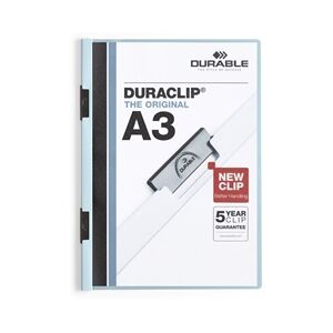 Durable DURACLIP 60 Sheet Document Metal Clip File 10 Pack A3 Blue Durable DURACLIP 60 Sheet Document Metal Clip File 10 Pack A3 Blue