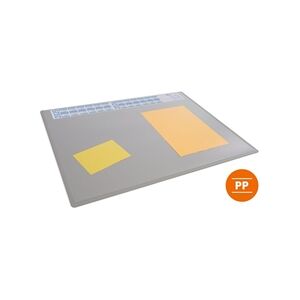 Durable Calendar PC Desk Pad with Clear Overlay - 5 Pack - Grey Durable Calendar PC Desk Pad with Clear Overlay - 5 Pack - Grey