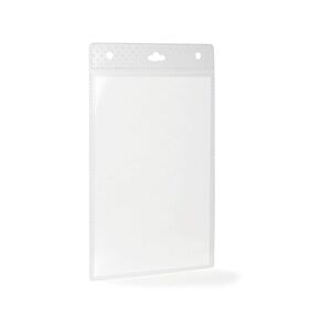 Durable Name Badge Holders Clear and Punched - A6 Portrait - 20 Pack Durable Name Badge Holders Clear and Punched - A6 Portrait - 20 Pack