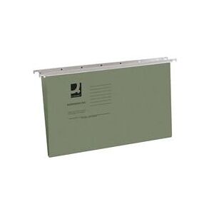 Q-Connect Foolscap Tabbed Suspension Files Manilla Green Pk 50-KF21001 Q-Connect Foolscap Tabbed Suspension Files Manilla Green Pk 50-KF21001