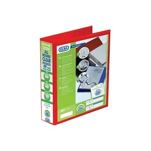 Elba Panorama 50mm 4 D-Ring Presentation Binder A4 Red (Pack of 4) Elba Panorama 50mm 4 D-Ring Presentation Binder A4 Red (Pack of 4)