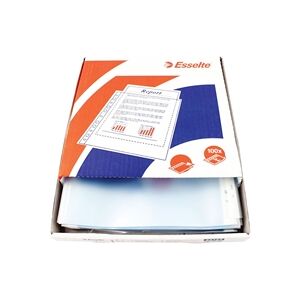 Esselte Pocket Top Opening Embossed A4 Clear (100 Pack) 23752 Esselte Pocket Top Opening Embossed A4 Clear (100 Pack) 23752