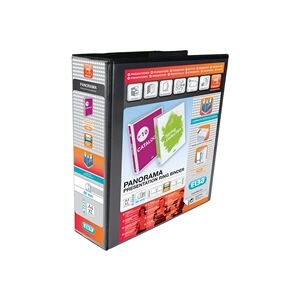 Elba Panorama 65mm 4 D-Ring Presentation Binder A4 Black (4 Pack) Elba Panorama 65mm 4 D-Ring Presentation Binder A4 Black (4 Pack)