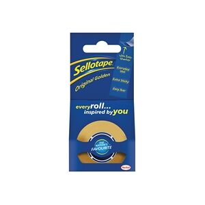 Sellotape Original Golden Tape 18mm x 25m (8 Pack) 1569069 Sellotape Original Golden Tape 18mm x 25m (8 Pack) 1569069