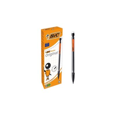 Bic Matic Classic Mechanical Pencil HB 0.7mm Lead Black Pack 12 Bic Matic Classic Mechanical Pencil HB 0.7mm Lead Black Pack 12