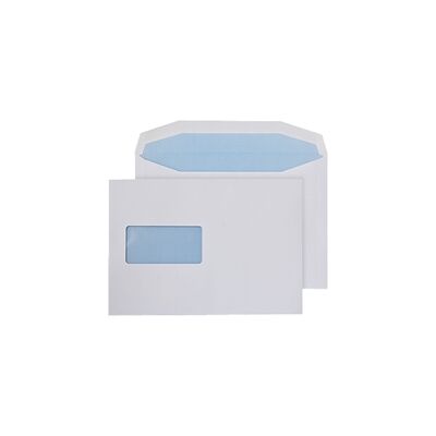 Q-Connect Machine Envelope 162x238mm Window Gummed 90gsm Pk500-KF02898 Q-Connect Machine Envelope 162x238mm Window Gummed 90gsm Pk500-KF02898