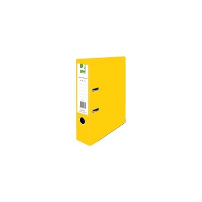 Q-Connect Lever Arch File Paperbacked A4 Yellow (10 Pack) KF01470 Q-Connect Lever Arch File Paperbacked A4 Yellow (10 Pack) KF01470