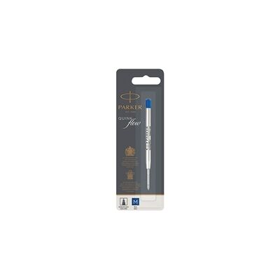 Parker Quink Ballpoint Pen Refill Cartridge Medium Nib Blue Pack 12 Parker Quink Ballpoint Pen Refill Cartridge Medium Nib Blue Pack 12