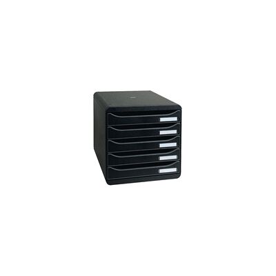 Exacompta Big Box + 5 Drawer Black 309714D Exacompta Big Box + 5 Drawer Black 309714D