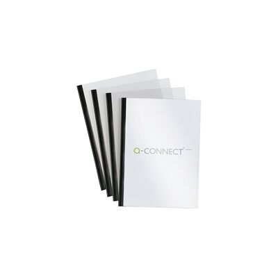 Q-Connect Black A4 5mm Slide Binder and Cover Set Pk 20 - KF01926 Q-Connect Black A4 5mm Slide Binder and Cover Set Pk 20 - KF01926