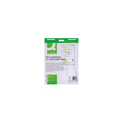 Q-Connect Self-Adhesive Flipchart Pad A1 30 Sheet Pk 2 - KF37003 Q-Connect Self-Adhesive Flipchart Pad A1 30 Sheet Pk 2 - KF37003