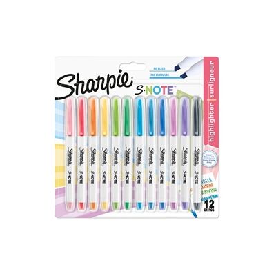 Sharpie S Note Assorted PK12 Sharpie S Note Assorted PK12